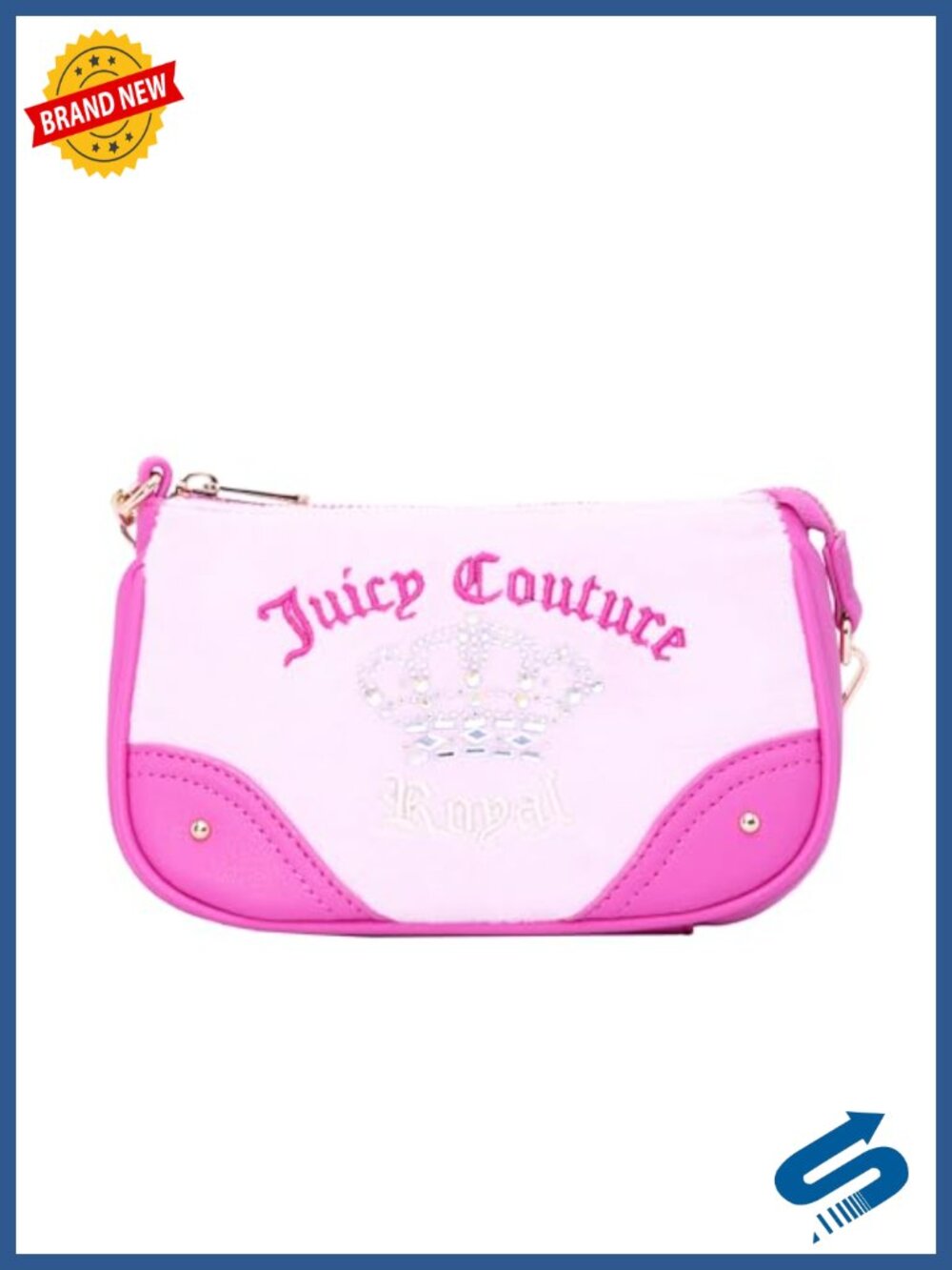 Mini Wristlet Purse - Polyurethane, Zipper Closure
